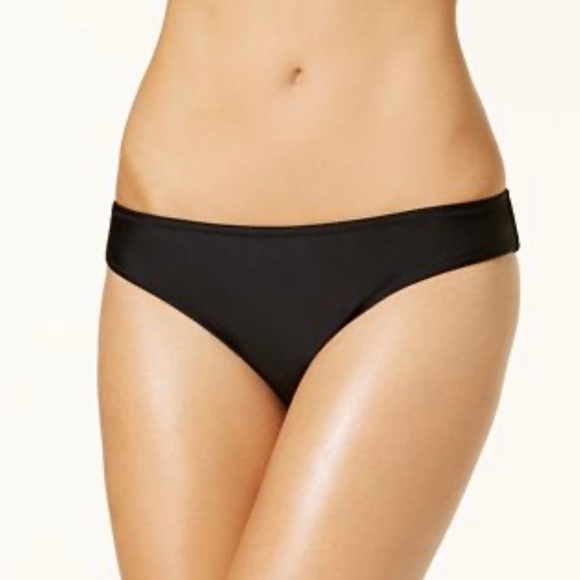 Jessica Simpson Black Cheeky Hipster Bikini Bottoms - Picture 6 of 9